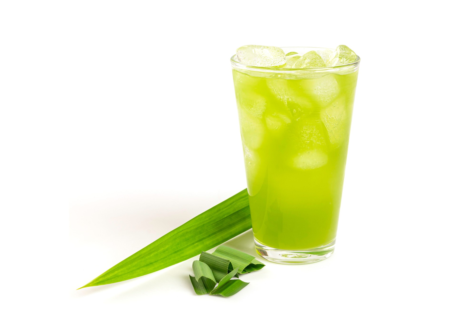 Pandan juice in glass