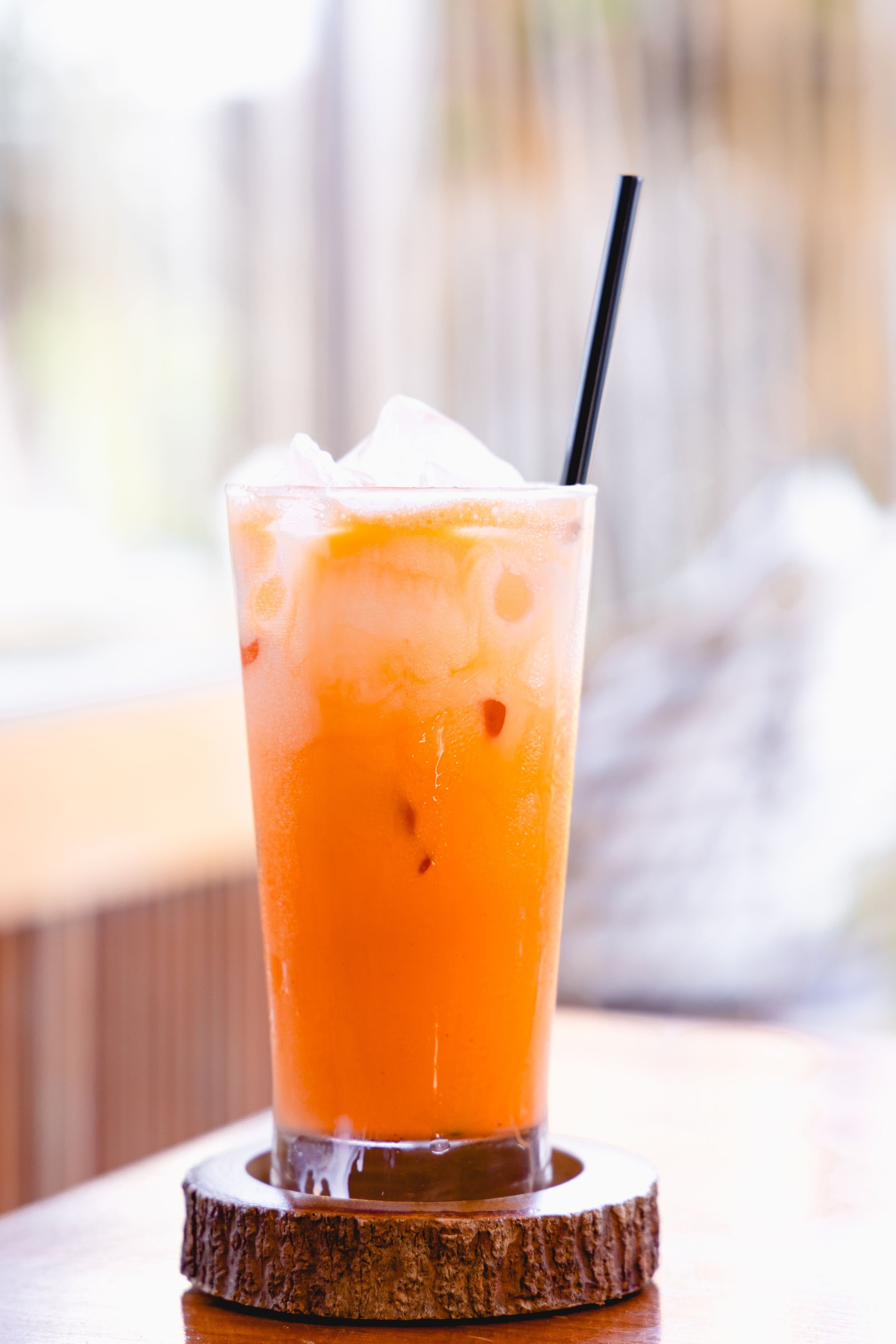 Iced Thai tea with milk