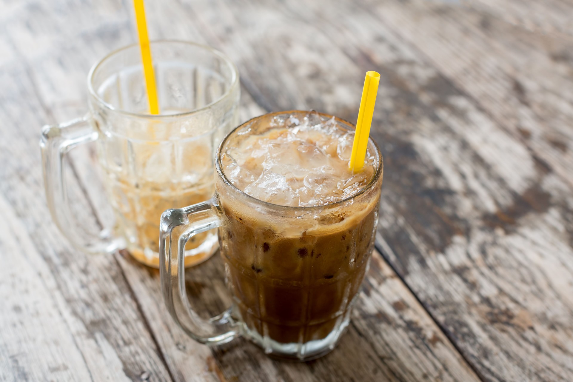 Thai iced coffee with milk